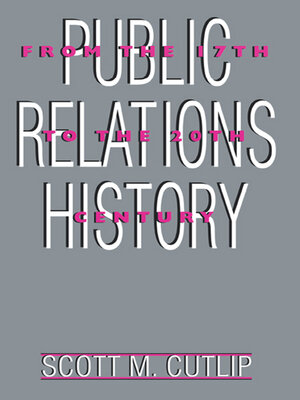 cover image of Public Relations History